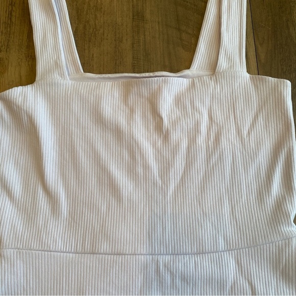 VS PINK • Ribbed Square Neck Active Dress/Romper • Size XL - Picture 3 of 6